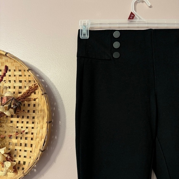 Zara Pullon High Midrise Black Skinny Pants Womens Size  L - Picture 5 of 5